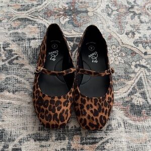 Leopard Print Mary Janes